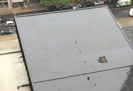 Toiture avec membrane EDPM